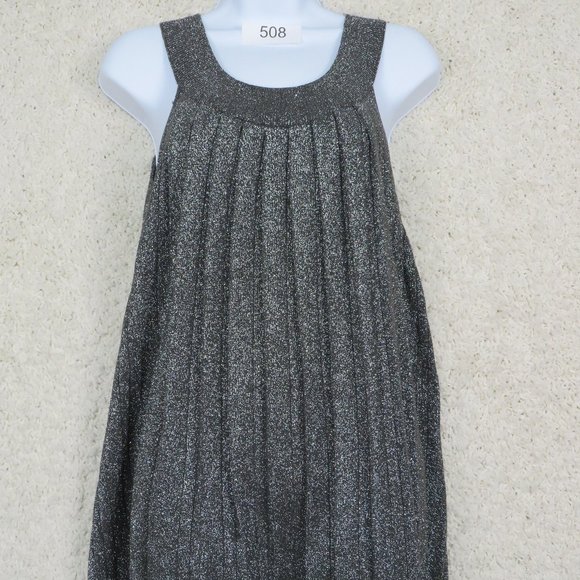 KENAR* Women's Sleeveless Curved Hem Crew Neck Pullover Pleaded Blouse Size~ XL - Picture 1 of 8